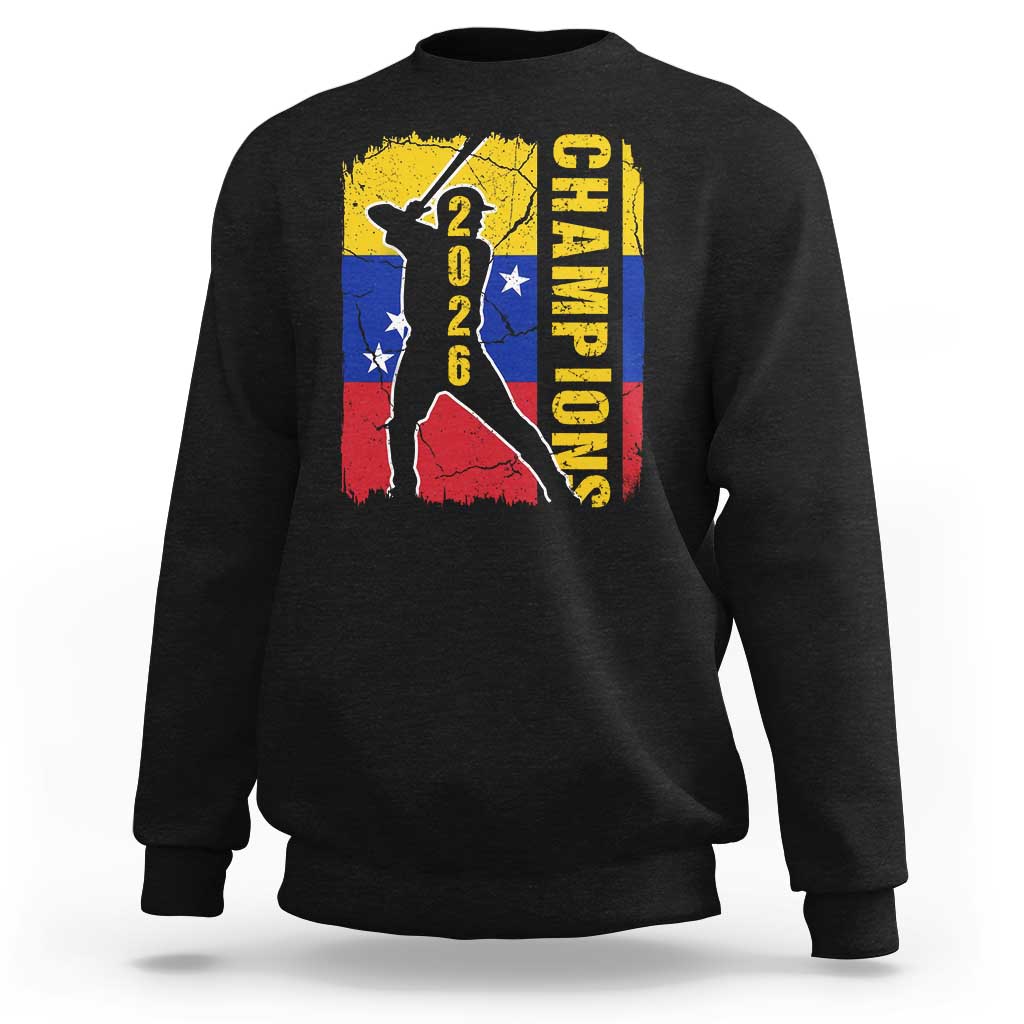 Venezuela 2026 Champions Sweatshirt Baseball Vinotinto Pride Gift