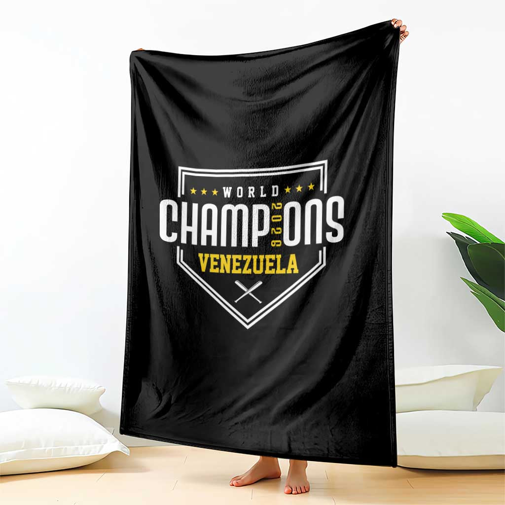 Venezuela 2026 Champions Throw Blanket Baseball Venezuelan Pride