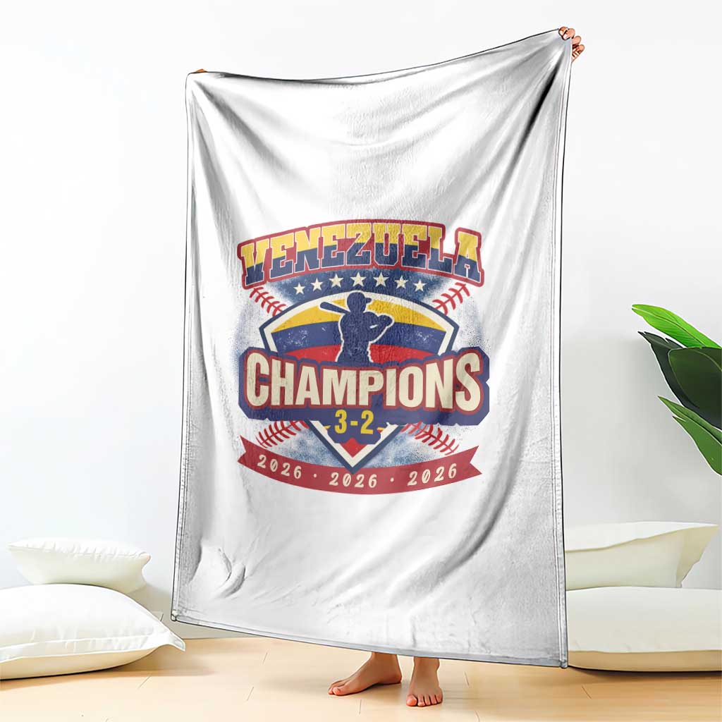 Venezuela 2026 Champions Throw Blanket Baseball Fan Pride