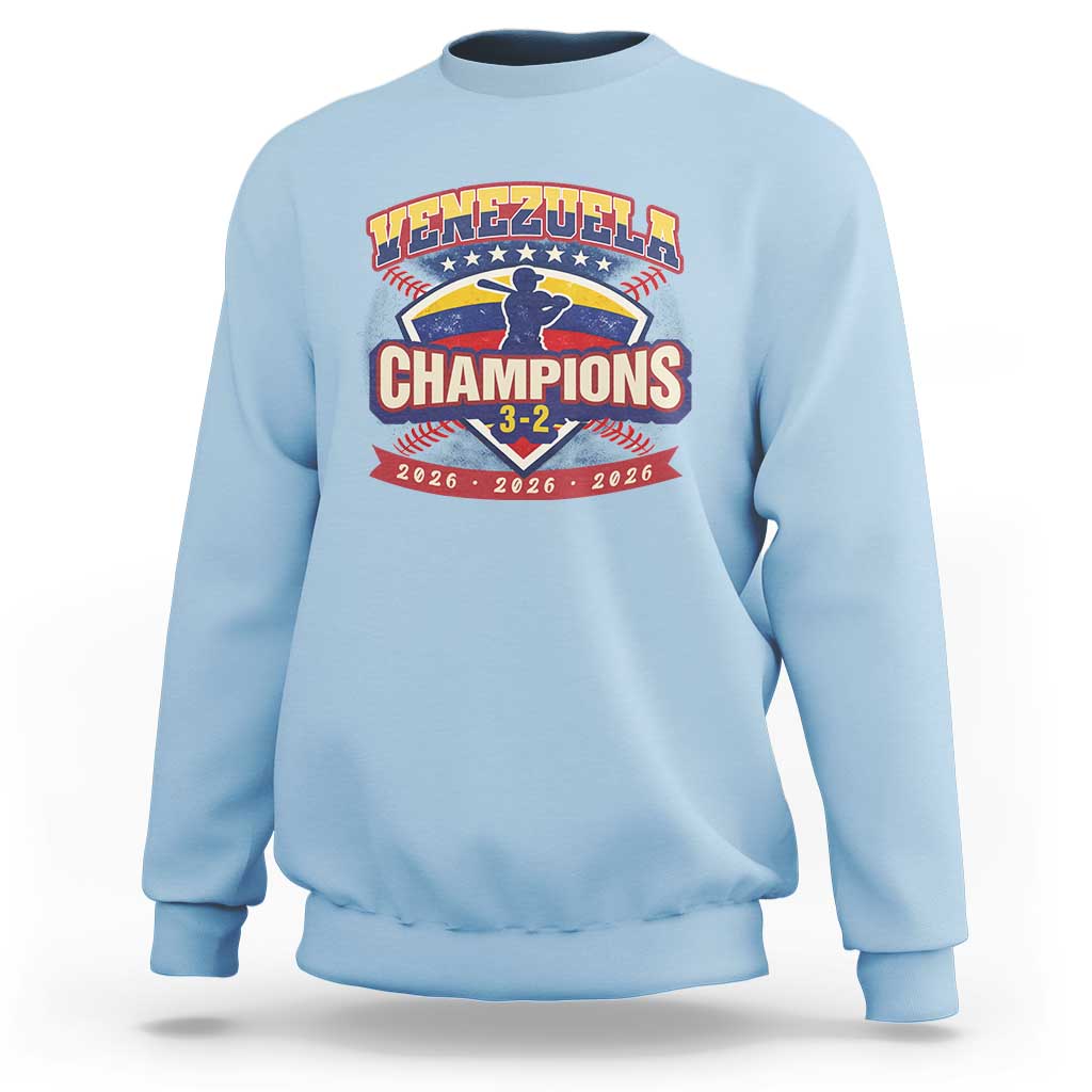 Venezuela 2026 Champions Sweatshirt Baseball Fan Pride