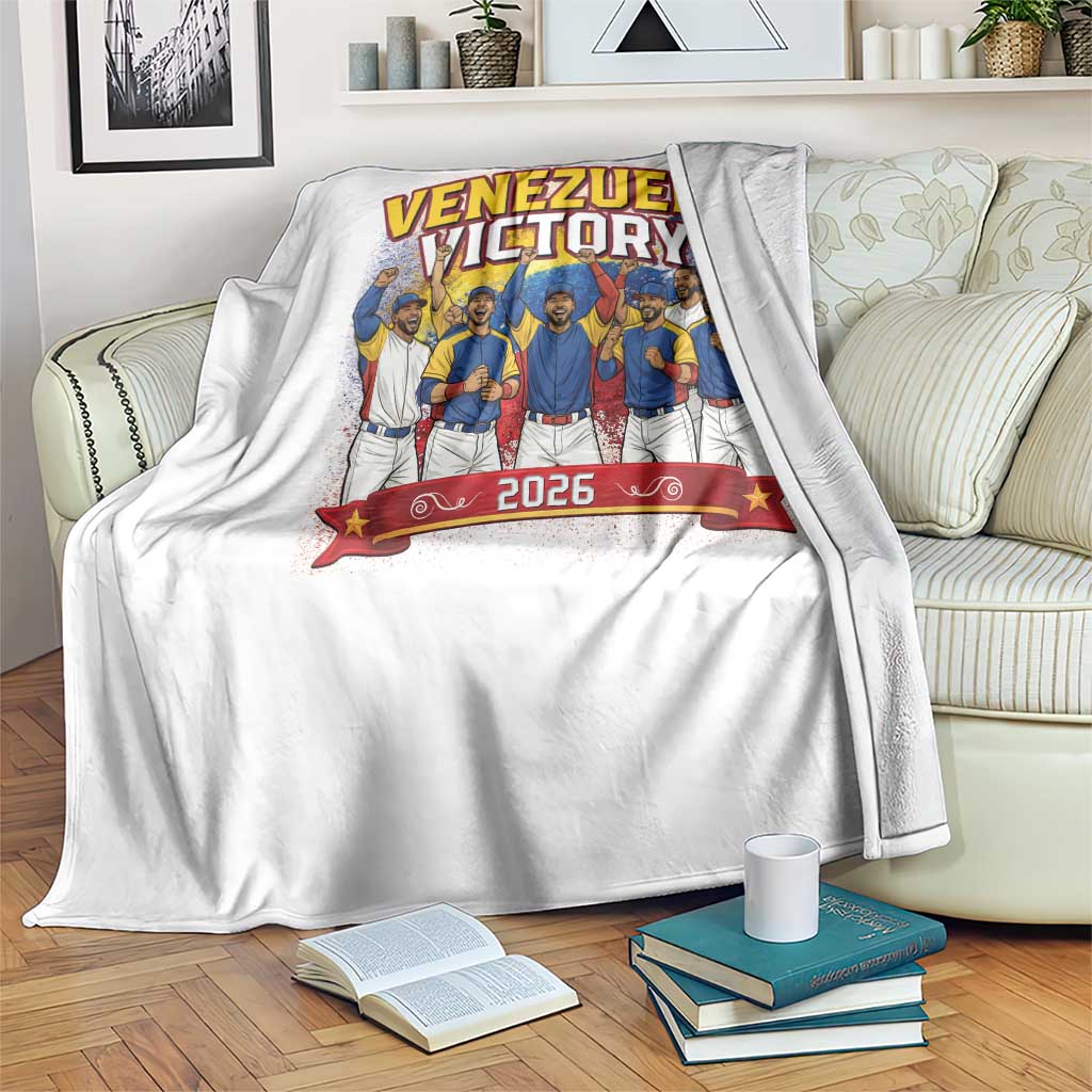 Venezuela Baseball Victory Throw Blanket Venezuelan Pride Gift