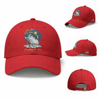 Melting Snowman Christmas In July Baseball Cap It Is Fine Everything Is Fine