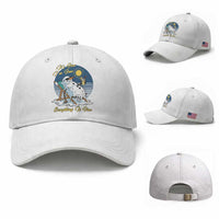 Melting Snowman Christmas In July Baseball Cap It Is Fine Everything Is Fine