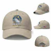 Melting Snowman Christmas In July Baseball Cap It Is Fine Everything Is Fine