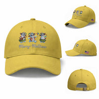 Funny Hawaiian Snowman Summer Graphic Baseball Cap Merry Meltmas