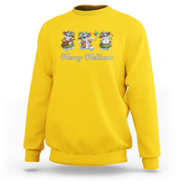 Funny Hawaiian Snowman Summer Graphic Sweatshirt Merry Meltmas