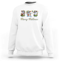 Funny Hawaiian Snowman Summer Graphic Sweatshirt Merry Meltmas