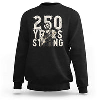 Vintage Abraham Lincoln Playing Guitar Sweatshirt 250 Years Strong