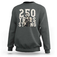 Vintage Abraham Lincoln Playing Guitar Sweatshirt 250 Years Strong