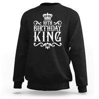 10th Birthday King Sweatshirt Perfect 10 Years Old Crown Gift