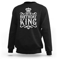 20th Birthday King Crown Gift For Men Sweatshirt