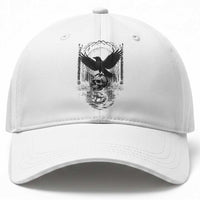 Gothic Raven On Skull With Full Moon Baseball Cap