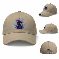 Witchy Black Cat Baseball Cap Funny Spellcasting Pastel Goth Aesthetic