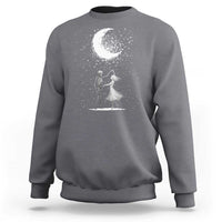 Skeleton Lover Dancing Under The Moon Dark Romantic Art Sweatshirt - Wonder Print Shop
