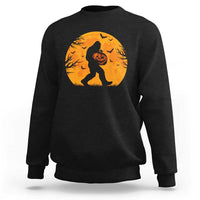 Funny Halloween Bigfoot Pumpkin Sweatshirt Spooky Cryptid Autumn Gift