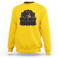 Skeleton Bartender Halloween Haunted Bar Sweatshirt Spirits Served Nightly Bar Lover