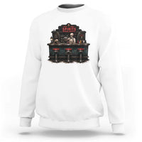 Skeleton Bartender Halloween Haunted Bar Sweatshirt Spirits Served Nightly Bar Lover