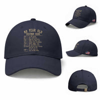 Funny 80 Year Old Texting Code Baseball Cap Senior Citizen 80th Birthday Gift