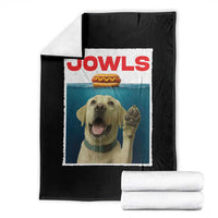 Funny Yellow Lab Jowls Throw Blanket Labrador Retriever Lover Gift - Wonder Print Shop