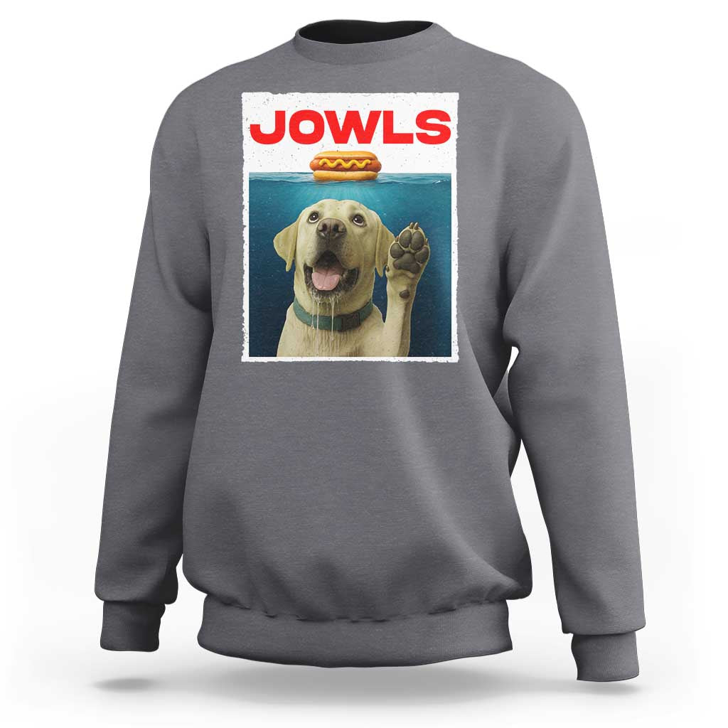 Funny Yellow Lab Jowls Sweatshirt Labrador Retriever Lover Gift - Wonder Print Shop