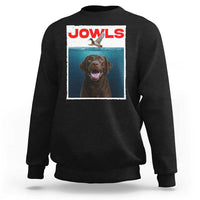 Chocolate Labrador Retriever Sweatshirt Funny Jowls Horror Dog Poster - Wonder Print Shop