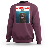 Chocolate Labrador Retriever Sweatshirt Funny Jowls Horror Dog Poster - Wonder Print Shop