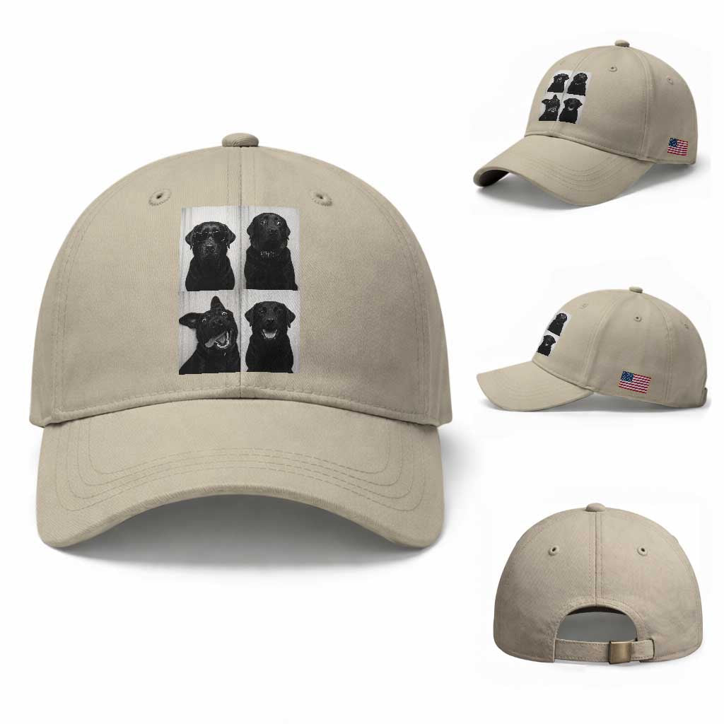 Funny Black Lab Baseball Cap Photobooth Selfie Dog Mom Gift