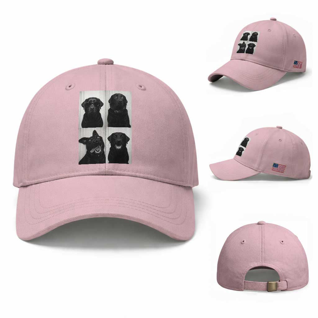Funny Black Lab Baseball Cap Photobooth Selfie Dog Mom Gift