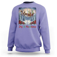 Joy Is Resistance Portland Frog Protest Sweatshirt Funny Holiday Meme Gift Idea - Wonder Print Shop