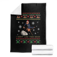 Funny Marcus The Worm Meme Throw Blanket I Do Not Like This Rock Ugly Christmas Gift - Wonder Print Shop