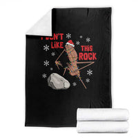 I Do Not Like This Rock Throw Blanket Christmas Marcus The Worm Meme Gift - Wonder Print Shop