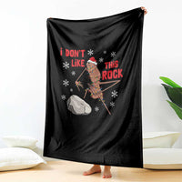 I Do Not Like This Rock Throw Blanket Christmas Marcus The Worm Meme Gift - Wonder Print Shop