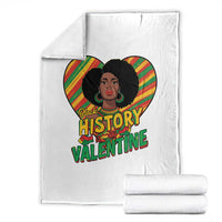 Black History Is My Valentine Throw Blanket Gift For Black Women - Wonder Print Shop