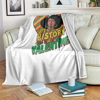 Black History Is My Valentine Throw Blanket Gift For Black Women - Wonder Print Shop