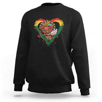 Cute Black Cupid Sweatshirt Melanin Pride Valentines Day Gift - Wonder Print Shop
