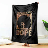 Melanin Queen Glitter Print Throw Blanket Unapologetically Dope - Wonder Print Shop