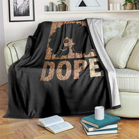 Melanin Queen Glitter Print Throw Blanket Unapologetically Dope - Wonder Print Shop