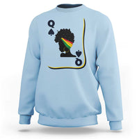 Black Woman Gift Sweatshirt Melanin Queen Card - Wonder Print Shop