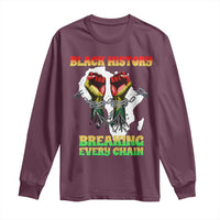 African American Civil Rights Gift Long Sleeve Shirt Breaking Every Chain - Wonder Print Shop