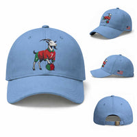 Number Seven Soccer GOAT Siuuuu Celebration Baseball Cap