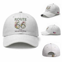 Route Highway 66 Baseball Cap Floral Centennial 100 Year Anniversary
