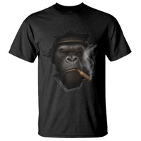 Cool Gorilla With Cigar T Shirt Animal Lover Gift - Wonder Print Shop