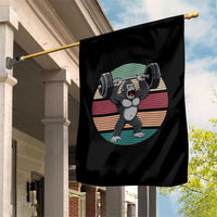 Fitness Lover Gift Garden Flag Powerlifting Gorilla Strength - Wonder Print Shop
