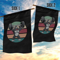 Fitness Lover Gift Garden Flag Powerlifting Gorilla Strength - Wonder Print Shop