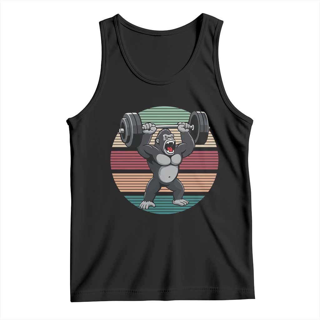 Fitness Lover Gift Tank Top Powerlifting Gorilla Strength - Wonder Print Shop