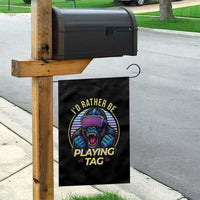 VR Gamer Gorilla Garden Flag I’d Rather Be Playing Tag Gift - Wonder Print Shop