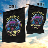 VR Gamer Gorilla Garden Flag I’d Rather Be Playing Tag Gift - Wonder Print Shop