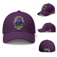 VR Gamer Gorilla Baseball Cap I’d Rather Be Playing Tag Gift