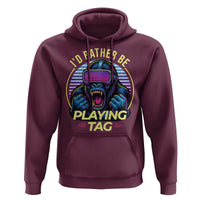 VR Gamer Gorilla Hoodie I’d Rather Be Playing Tag Gift - Wonder Print Shop