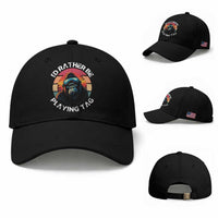 Funny Gorilla Lover Baseball Cap I’d Rather Be Playing Tag VR Game